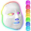 obqo Maschera led Viso Professionale Bellezza Viso Maschera antirughe Acne 7 colori Fototerapia luce facciale trattamento