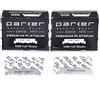 Parker Safety Razor Lame Parker Premium Platinum 1/2, 200 pezzi **, per rasoi da barbiere professionali, rasoi Shavette e rasoi a lama usa e getta che accettano metà di una lama di rasoio a doppio taglio