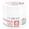 Claresa Gel di gomma per costruzione in gomma UV/LED 6 rosa caldo, 45 g