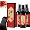 Generisch Saffron Hair Blackening Spray, Saffron Hair Spray with Natural Herbal Essence, Formula anti-crespo & Hair Strengthening Formula, Restores Shine & Darkens Grey Hair (100 ml) (3)