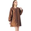 TOPTIE Grembiule da salone a maniche lunghe in raso Parrucchiere unisex Mantello da barbiere Giacca per toelettatura di animali domestici