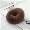 SYSUII 10 elastici per capelli in pelliccia artificiale, supporto elastico per coda di cavallo, per capelli pelosi, scrunchies Bobbles, fasce per capelli per donne, ragazze, caffè