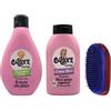 AD TREND A-dorn Set per Capelli Ricci : Shampoo Glossy 250 ml - Crema Anticrespo 200 ml - Spazzola Scioglinodi