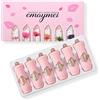 Egujiwa Set di rossetti in gelatina con fiori trasparenti, idratanti a lunga durata, idratanti e cambiano colore, balsami per labbra per donne e ragazze, 6 pezzi