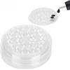 Fyearfly Supporto Per colla Per Ciglia Finte, 50 Pz Supporto Per colla Per Ciglia Monouso in Plastica Trasparente Per Extension Ciglia