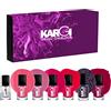 Kargi Smalto Classico Effetto Gel a lunga durata - Box 7 Smalti Sfumatura Viola - Per Unghie Naturali con effetto semipermanente 10,8ml/pc