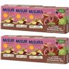 CAIYA 6X Misura Fibrextra Cornetti ai Frutti di Bosco, Barbabietola e Uva 100% Farina Integrale 308gr [6 Confezioni]