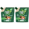 Pure Via - Doypack Polvere Cristallizzata - Stevia - Zero Zucchero - 250 g - Confezione da 2