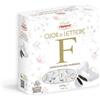 Generico Crispo Confetti Cuor di Lettere al Cioccolato Extra Fondente a Forma di Cuore con Lettera a SCELTA 250g (LETTERA F)