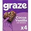 Graze Snack salutari - Barrette vegane snack alla vaniglia e cacao-4x30g