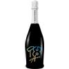 BRANDGIFT.IT Bottiglia Personalizzata Compleanno Santero 958 NERA Spumante Extra Dry Perlage Floreale Bottiglie Personalizzate Anni Compiuti Ottimo Regalo Per Brindisi Originali (BLU, 18 ANNI)
