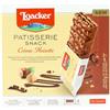 Loacker, Patisserie Snack Crème Noisette, Pasticcini Wafer con Crema alla Nocciola e Granella di Nocciole, Ricoperti di Cioccolato al Latte, Merenda e Snack, Confezione da 3 Pezzi