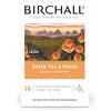 Birchall Tè | Tè verde e pesca | Tè verde | 1 confezione da 20 bustine di tè avvolte