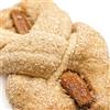 APULIAN BAKERY ZONE Taralli pugliesi artigianali zuccherati al cioccolato e mandorle vino bianco e nero intorchiate mandorlate extra mandorlato snack ideale aperitivo (1kg INTORCHIATE MANDORLATE)