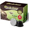 Oro in Bocca 50 Capsule Caffè Decaffeinato Compatibili con Nescafé Dolce Gusto, Caffè Espresso Decaffeinato 70% Arabica 30% Robusta, Gusto Morbido e Bilanciato, Aroma Dolce, Made in Italy (50, DEK)