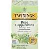 Twinings Tisana pura alla menta piperita confezionati singolarmente, 20 pezzi (confezione da 1), sapore fresco di menta, naturalmente senza caffeina, da gustare caldo o ghiacciato, 20 bustine di tè