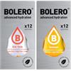 Generico SET 24 BOLERO bustine da 3 grammi 12 Ice Tea Peach Pesca + 12 Lemon Limone Preparato istantaneo per Bevande con Stevia e Vitamina C e Senza Zucchero