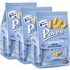 CAIYA 3X Tocchetti Snack al Mais Croccanti e Dorati Cotti al Forno Senza Olio di Palma 8 Monoporzioni - 256g [3 Confezioni]