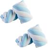 Idea Marshmallow Bulgari Estruso Treccia Bianco e Azzurro 1 Kg