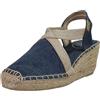 Toni Pons Terra-v Espadrillas Donna z.50 Corda Tessuto col. Mari (Numeric_36)