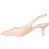Ciabalù Scarpe Donna con Tacco Basso 4,5cm Comodo Slingback Eco Pelle a Punta Chiusa Decolletè con Cinturino (Bianco, 38)
