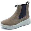 Grisport 6808V9G Fieno Vesuvio Scarponcini Beatles per Donna in Nabuk Taupe Fondo Antistatico (Taglia 37)