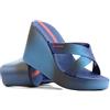 Ipanema Infradito Donna Eleganti con Zeppa e Plateau - Scarpe Estive con Plantare - Altezza Suola 8,5cm, Blu 40