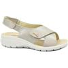 ENVAL SOFT 1280922 Champagne Beige Sandali Donna Incrocio Strappi Zeppa Pelle 41