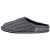 Le Clare Nuvola Treccia - Pantofola Invernale Uomo in Lana Intrecciata con Plantare Estraibile - Colore Grigio - Taglia 42