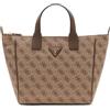 GUESS borsa a tracolla Follie Small Tote Bag Latte Logo marrone