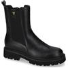 Valleverde 44526 Stivaletti Casual Donna Pelle Nero Tacco Grosso 4Cm Suola Gomma Gambale Caviglia