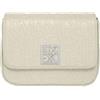 Armani Exchange Women's Essential, Liz, Metal Square Logo Crossbody Medium, Dusty Ground, Dusty Ground, taglia unica