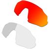 HKUCO Rosso/Fotocromatiche Polarized Lenti Compatibile/Sostituzione per Oakley Flight Jacket Occhiali da sole