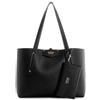 Guess GUESS ECO BRENTON TOTE - Borsa Donna, Schwarz,