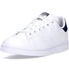 adidas Stan Smith J, Sneaker Unisex - Bambini e ragazzi, Cloud White Cloud White Silver Metallic, 36 2/3 EU
