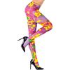 W WIDMANN MILANO Party Fashion - Collant con motivo floreale, 40 DEN, hippie, fiori, costume