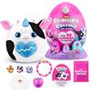 Rainbocorns ZURU Eggzania Mini Mania di ZURU Scatola da Scoprire con Peluche di Un Animale, Idea Regalo Perfetta per Bambine e Il Loro Gioco di Fantasia, Slime (Cow)