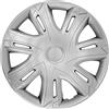 NRM N-Power Copricerchi Set completo 4 Copriruota Universali compatibili con Maggior Parte delle Marche e Cerchi (Argento, 16)