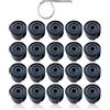 TJMWQQ Tappi per bulloni da 19 mm, 20 pezzi, con coprimozzo per auto, per VW, coprimozzo auto, per furgoni T5 T6 2003 - 2020, nero