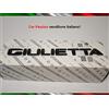 Alfa Romeo SCRITTA STEMMA ALFA ROMEO GIULIETTA my 2016 NERO LUCIDO ORIGINALE POSTERIORE logo SIGLA FREGIO