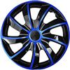 NRM Set di 4 copricerchi quad nero/blu, 13 pollici