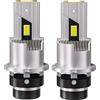Eapoiuyr Compatibile Con Lampadina A LED For Auto D2S D4S D2R D4R LED Ad Alta Potenza For Auto 1700 W Plug And Play 9570 CSP Chip Turbo Light 6000 K(D2S D2R)