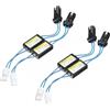 Car Passion 2 x Coppia Resistenze Lampadine Led T10 W5W Spegni Spia Canbus No Errore Luci Posizione Targa Auto (4 Pezzi)