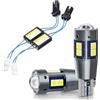 Car Passion Coppia Luci Targa Led CANBUS T10 W5W 6000K 5 Led Lampadine Con Resistenza Spegni Spia NO ERRORE