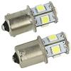 CARALL 24V Lampada Led Canbus BA15S G18,5 R5W Bianco Per Camion Bus Barca Piedi Dritti 8 Smd 5050