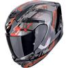 EXOCOM SCORPION EXO-391 CLUTTER Nero-Rosso XS