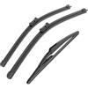 PLMLTZGZGQ Set spazzole tergicristallo Spazzole Tergicristallo Anteriori E Posteriori Per Peugeot 2008 2013 2014 2015 2016 2017 2018 Accessori(3 pezzi)
