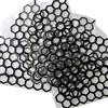iSpchen 6PCS Adesivi fanali posteriori a nido d'ape Adesivi decorativi per auto Adesivi decorativi per paralume posteriore Adesivi decorativi impermeabili nero