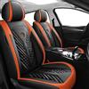 FUXZSV I coprisedili per auto sono adatti per Toy-ota Camry Corolla 2020 Prius Venza CHR Avalon RAV4 4Runner Yaris Hilux Tacomapelle/traspirante,arancio nero