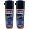 TENDAGGIMANIA Grasso Spray per Catena Moto Trasparente Berner 400 ML LUBRIFICANTE PULITORE. Confezione 2 Pezzi